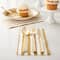 6 Packs: 120 ct. (720 total) Gold Hammered Plastic Cutlery Set by Celebrate It™